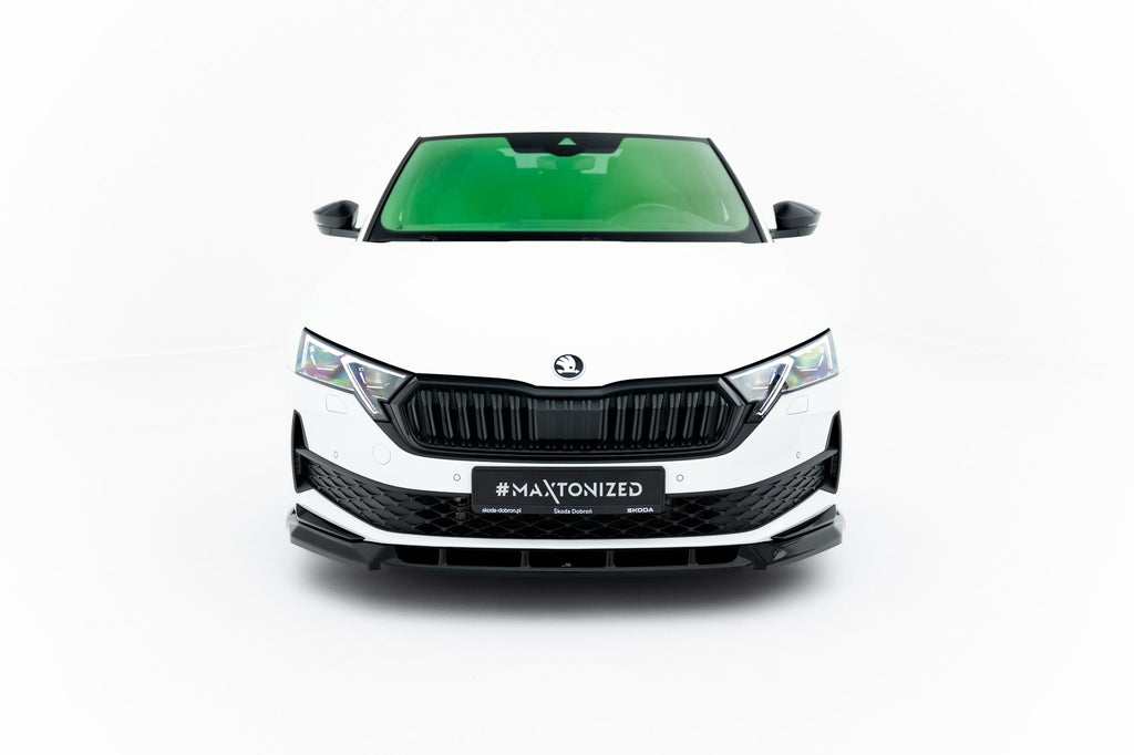 Prelungire splitter bara fata Skoda Octavia Sportline Liftback Combi Mk4 Facelift 2024- v22 - Maxton Design