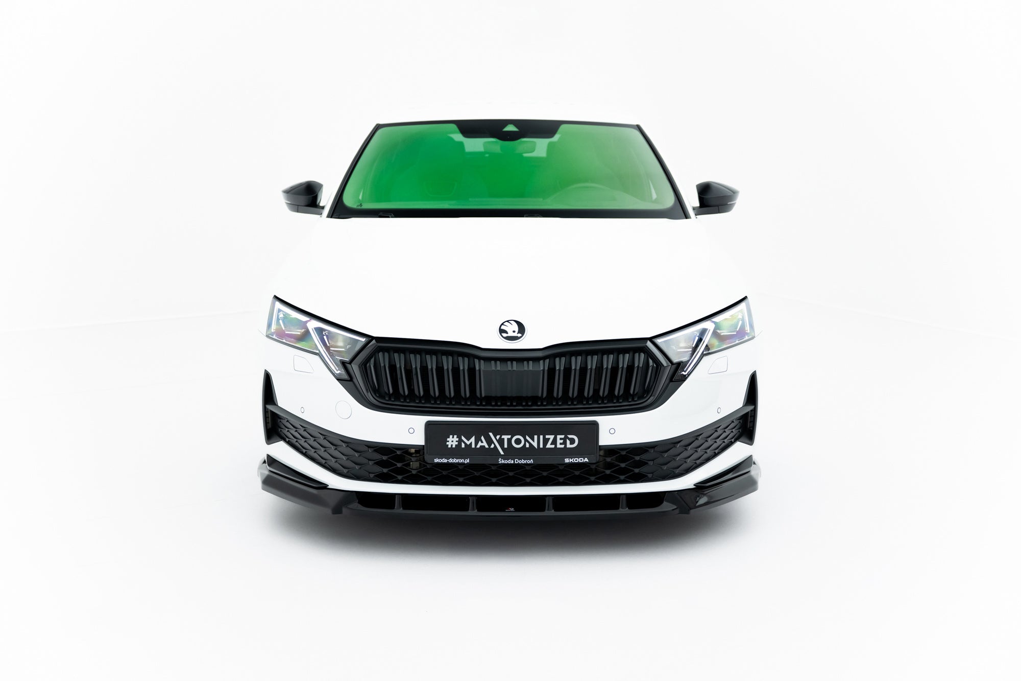 Prelungire splitter bara fata Skoda Octavia Sportline Liftback Combi Mk4 Facelift 2024- v22 - Maxton Design