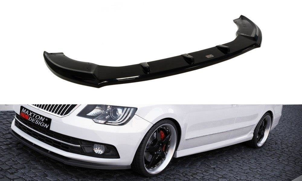 Prelungire splitter bara fata Skoda Superb Mk2 Facelift 2013-2015 v3 - Maxton Design