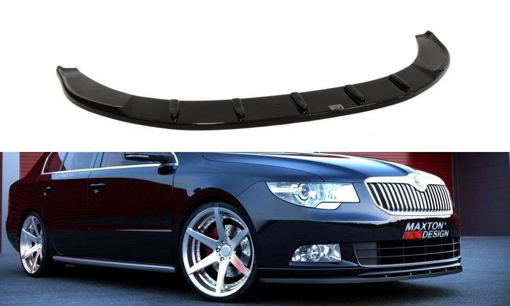 Prelungire splitter bara fata Skoda Superb Mk2 2008-2013 v2 - Maxton Design