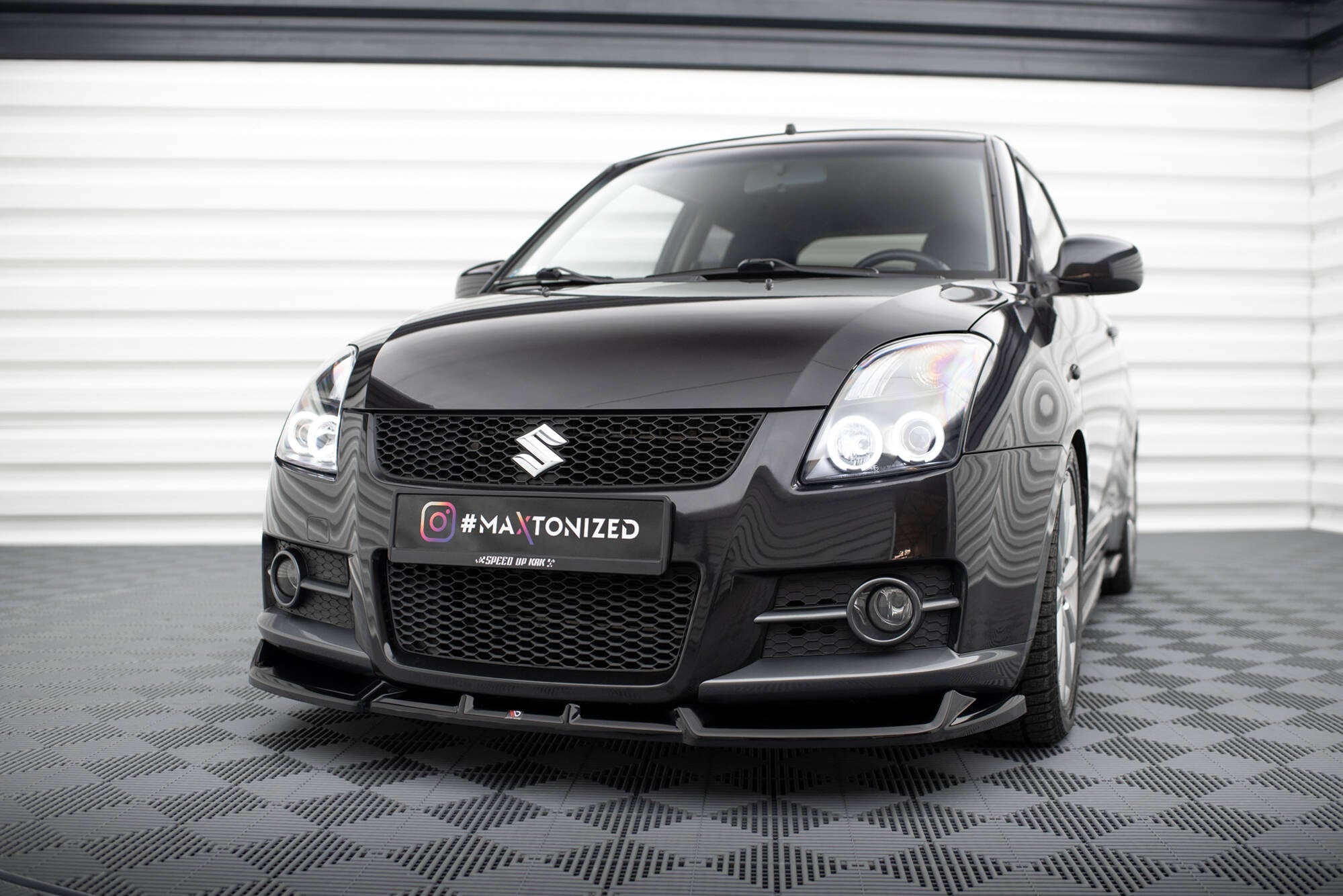 Prelungire splitter bara fata Suzuki Swift Mk4 Sport 2005-2010 v1 - Maxton Design