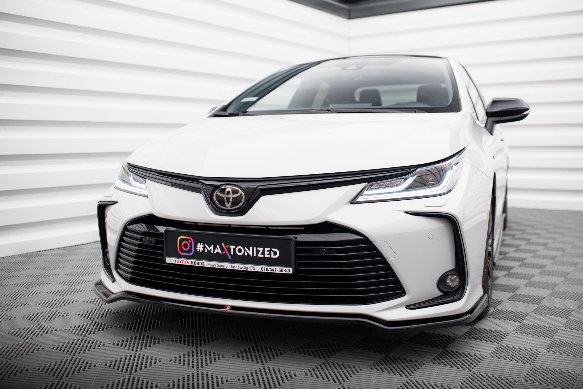 Prelungire splitter bara fata Toyota Corolla XII Sedan 2019- v1 - Maxton Design