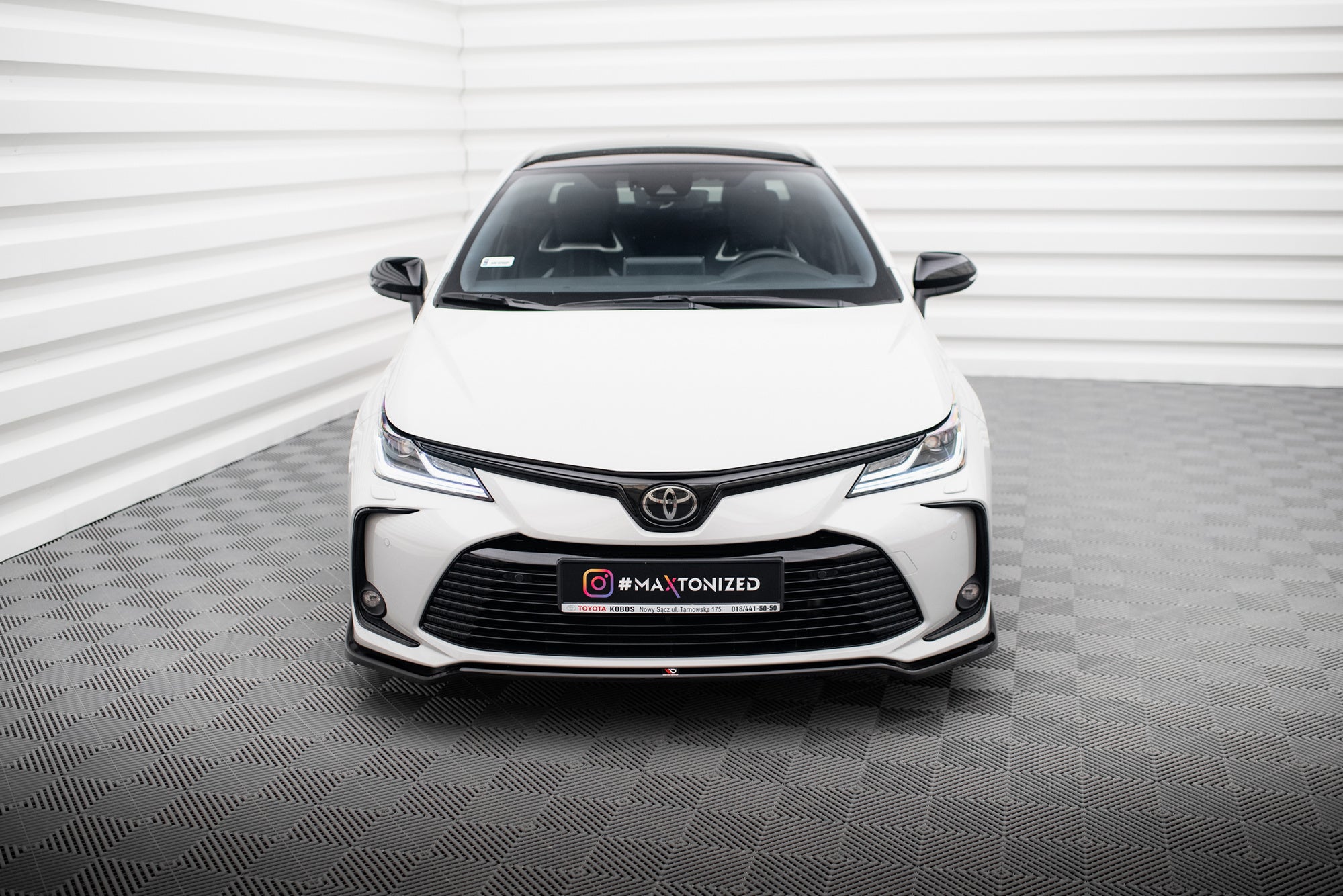 Prelungire splitter bara fata Toyota Corolla XII Sedan 2019- v1 - Maxton Design