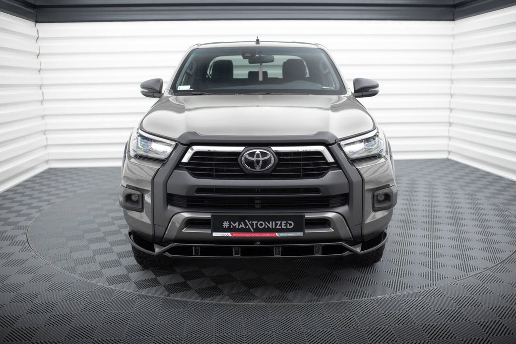 Prelungire splitter bara fata Toyota Hilux Invincible Mk8 Facelift 2020- v1 - Maxton Design