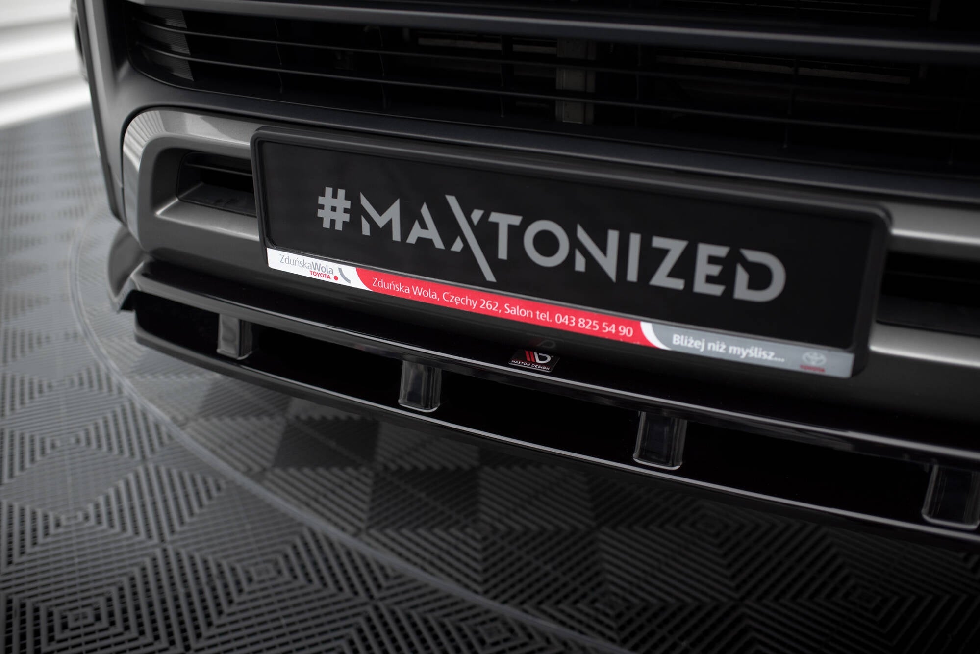 Prelungire splitter bara fata Toyota Hilux Invincible Mk8 Facelift 2020- v1 - Maxton Design