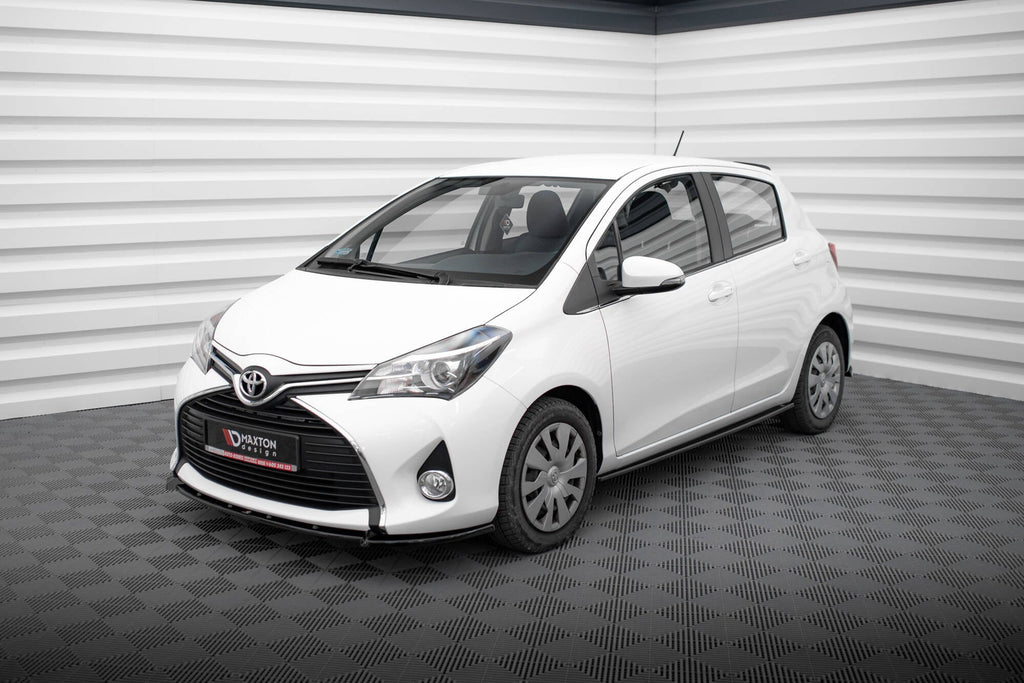 Prelungire splitter bara fata Toyota Yaris Mk3 Facelift 2014-2017 v5 - Maxton Design