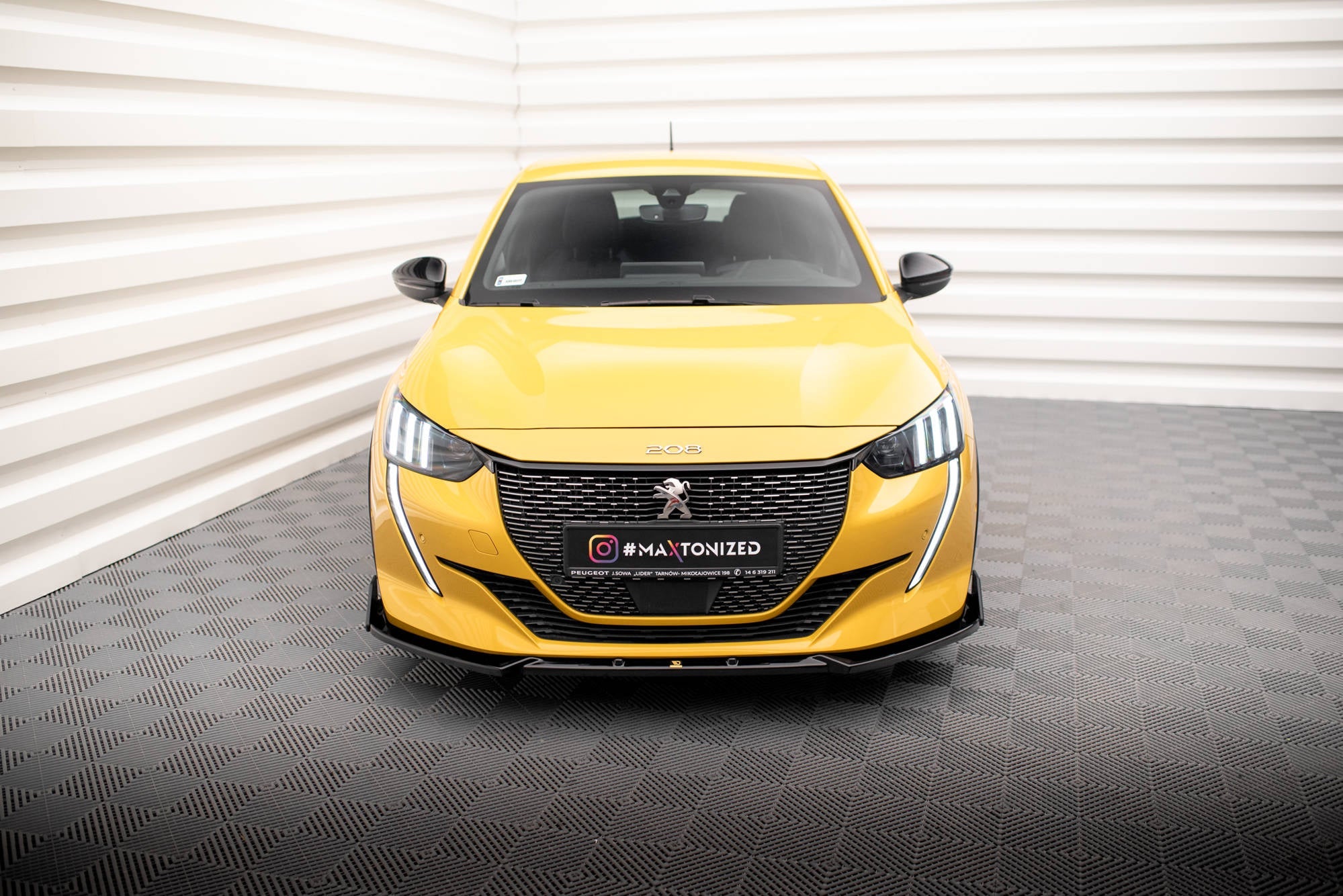 Prelungire splitter bara fata si flapsuri Peugeot 208 GT Mk2 2019- v7 - Maxton Design