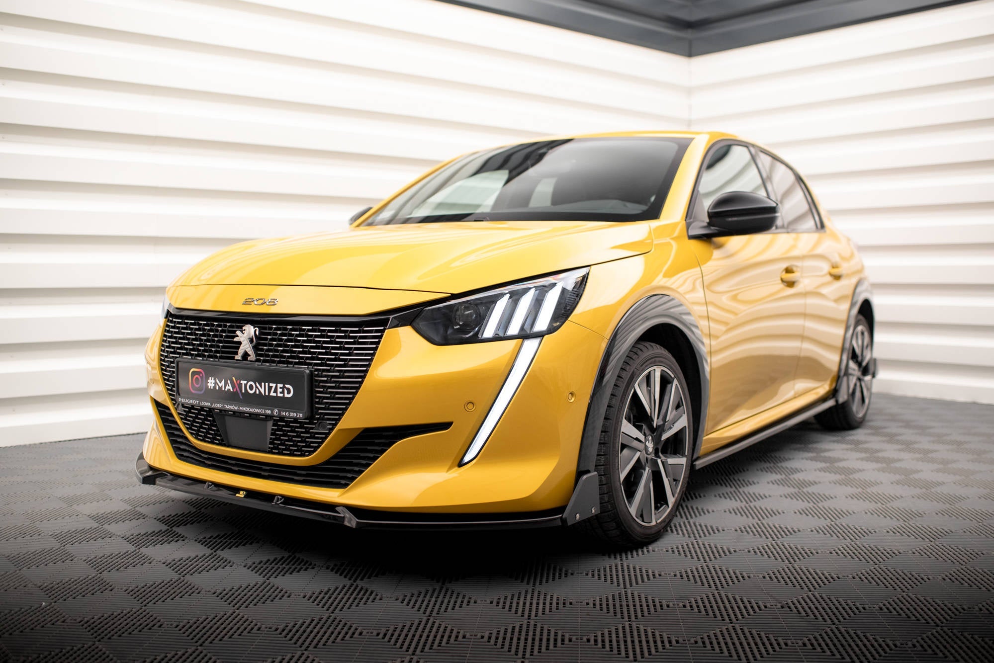 Prelungire splitter bara fata si flapsuri Peugeot 208 GT Mk2 2019- v7 - Maxton Design