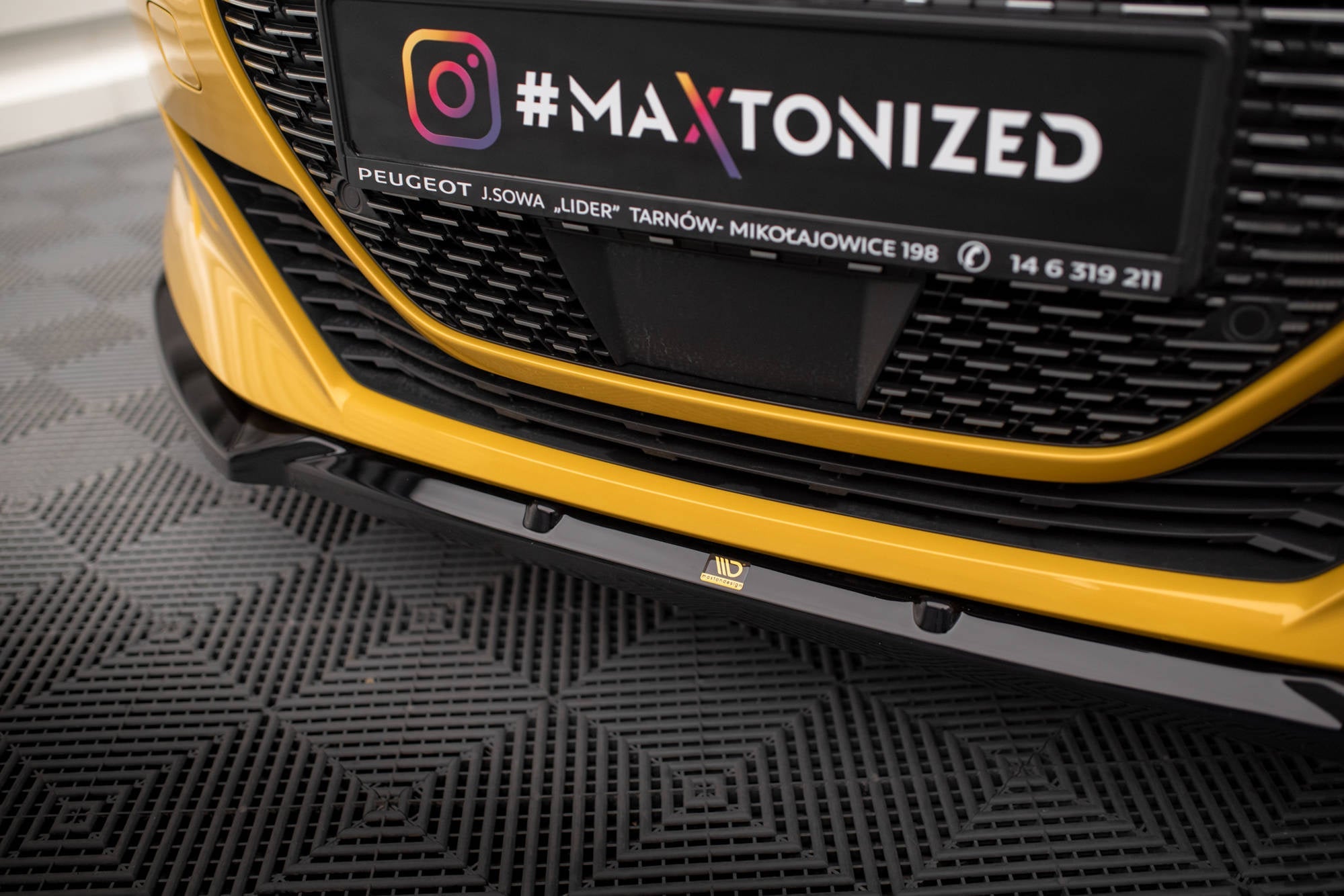 Prelungire splitter bara fata si flapsuri Peugeot 208 GT Mk2 2019- v7 - Maxton Design