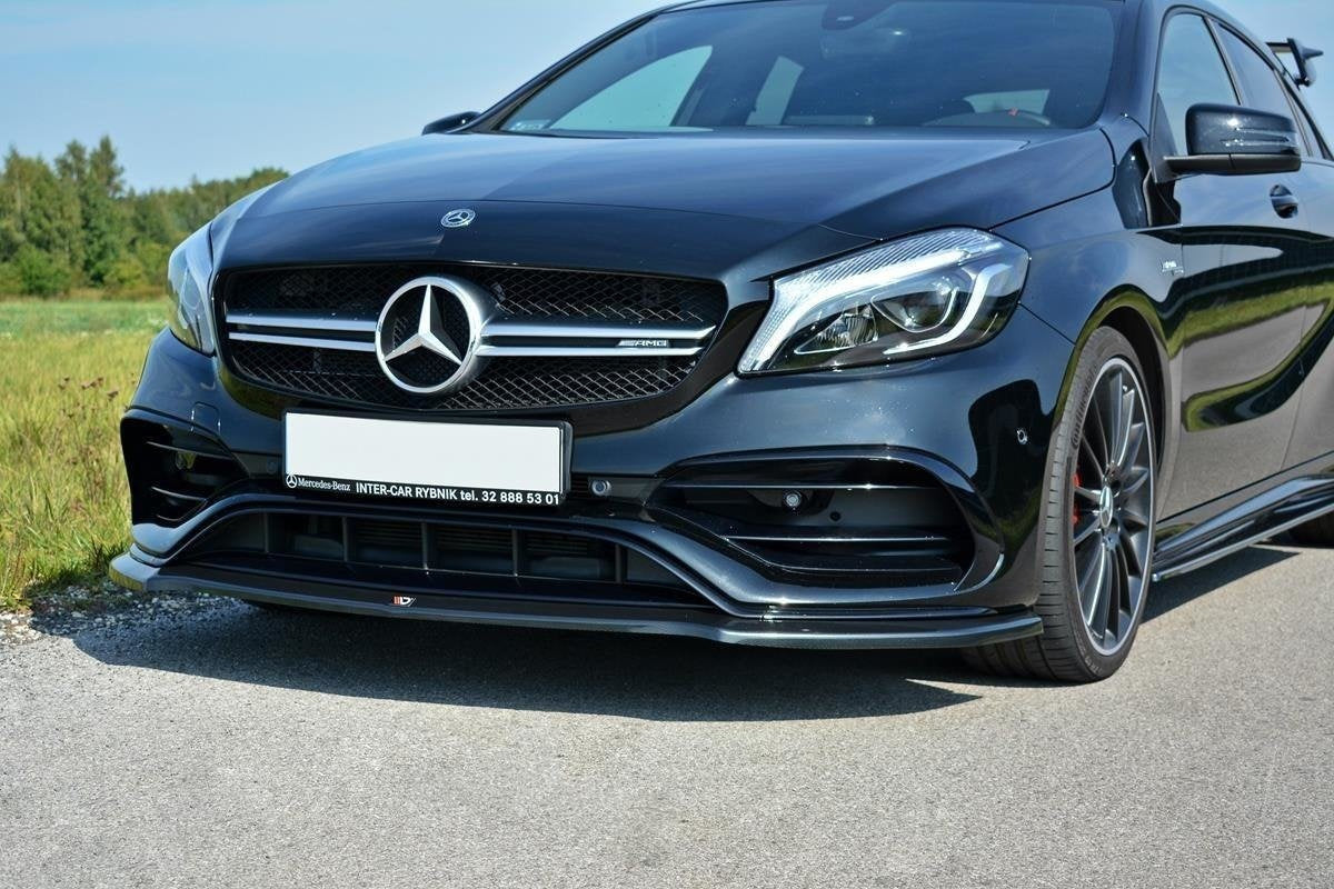 Prelungire splitter bara fata Mercedes A Class W176 AMG Facelift 2015-2018 v1 - Maxton Design