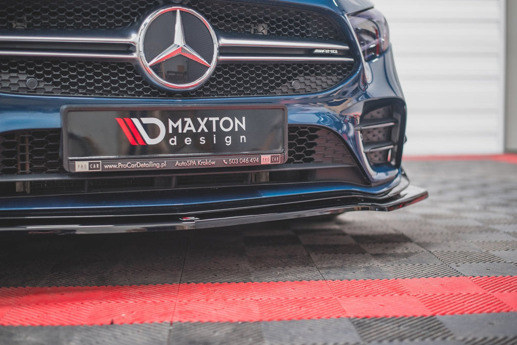 Prelungire splitter bara fata Mercedes A Class W177 A35 AMG 2018- v1 - Maxton Design