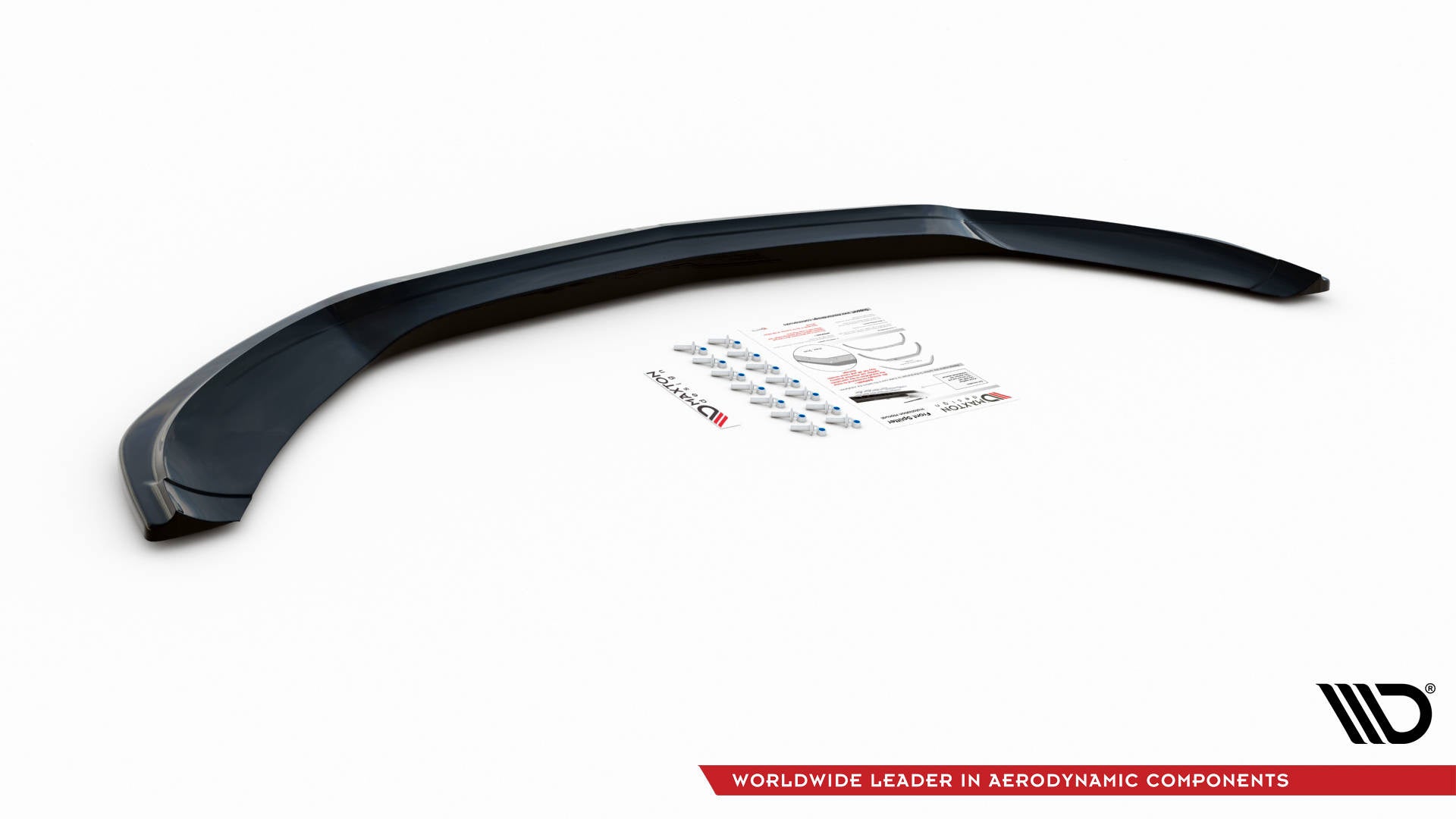 Prelungire splitter bara fata Mercedes C Class W205 C43 AMG 2014-2018 v3 - Maxton Design