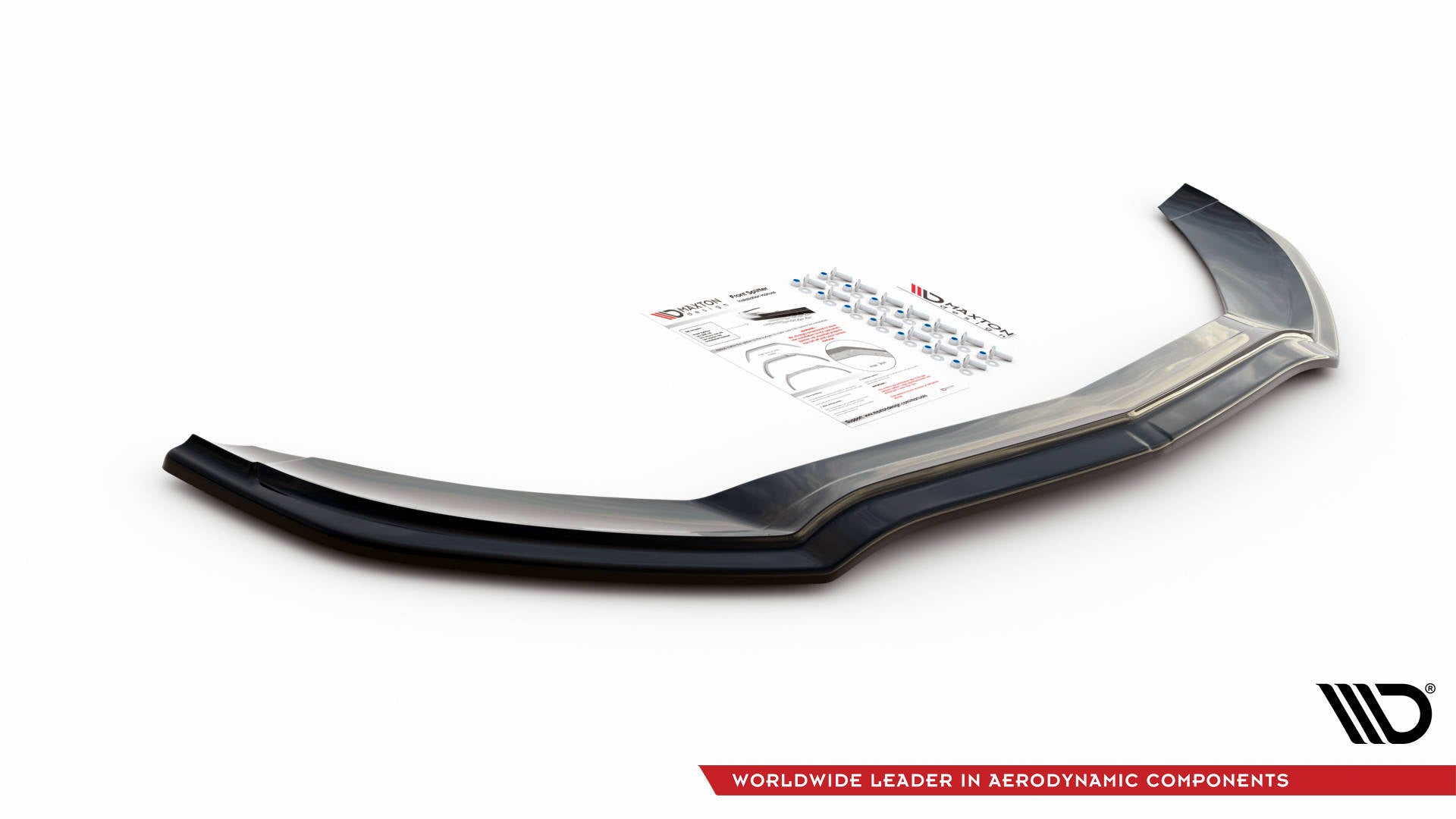 Prelungire splitter bara fata Mercedes C Class W205 C43 AMG 2014-2018 v3 - Maxton Design