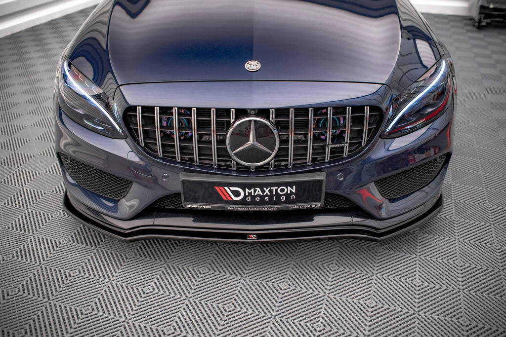 Prelungire splitter bara fata Mercedes C Class W205 C43 AMG 2014-2018 v3 - Maxton Design