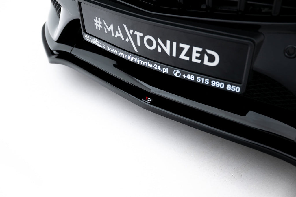 Prelungire splitter bara fata Mercedes C Class W205 Coupe Amg-Line 2015-2018 v4 - Maxton Design