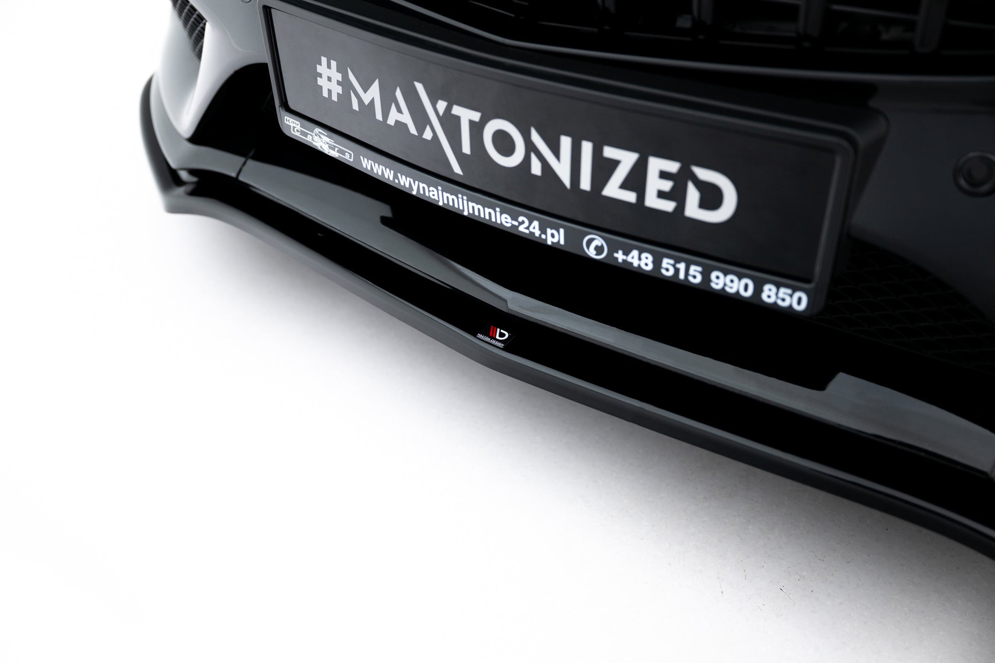 Prelungire splitter bara fata Mercedes C Class W205 Coupe Amg-Line 2015-2018 v4 - Maxton Design