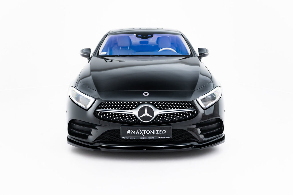 Prelungire splitter bara fata Mercedes CLS C257 AMG-Line 2018- v1 - Maxton Design