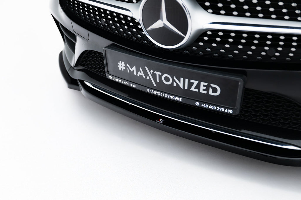 Prelungire splitter bara fata Mercedes CLS C257 AMG-Line 2018- v1 - Maxton Design