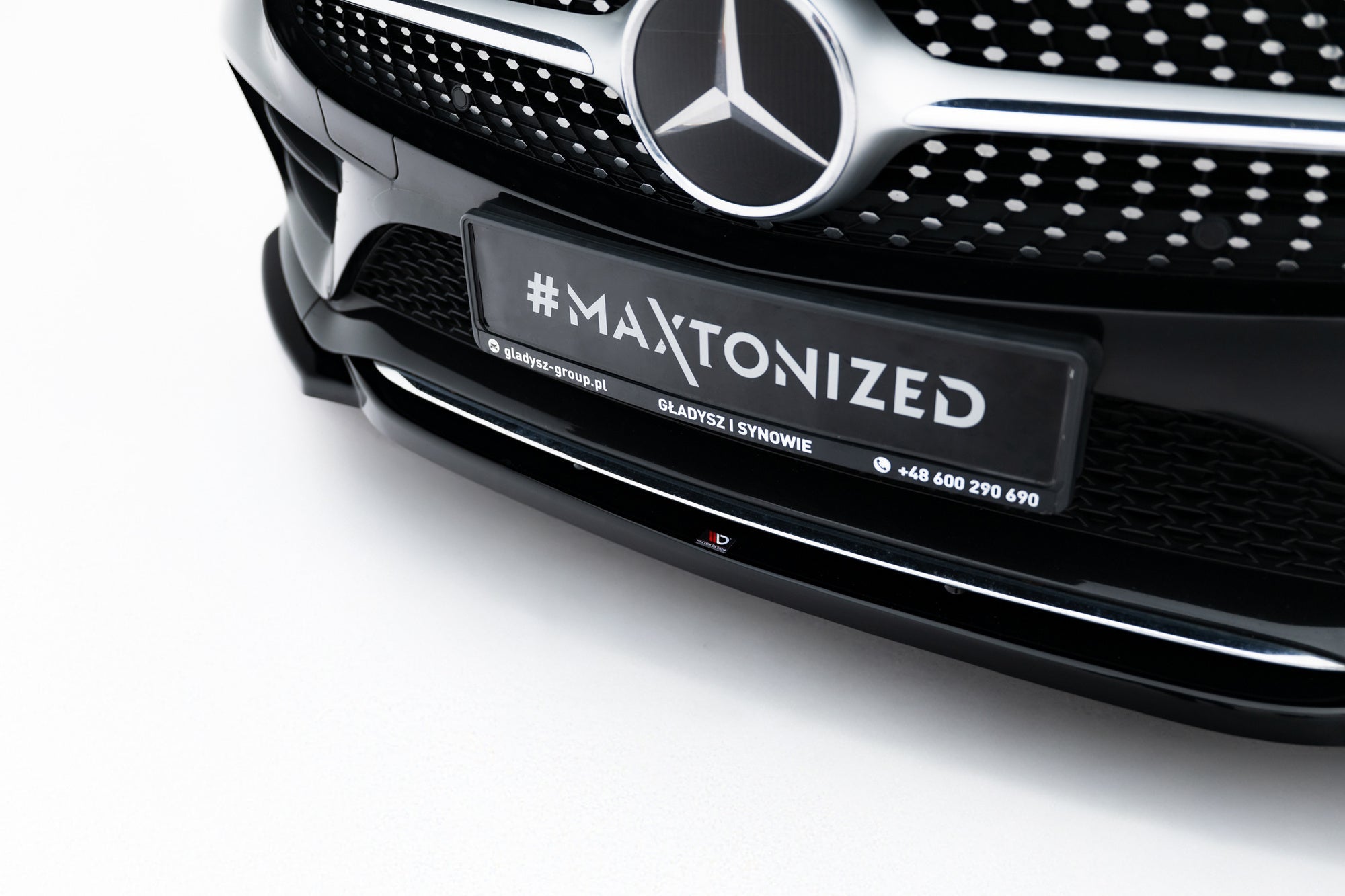 Prelungire splitter bara fata Mercedes CLS C257 AMG-Line 2018- v1 - Maxton Design
