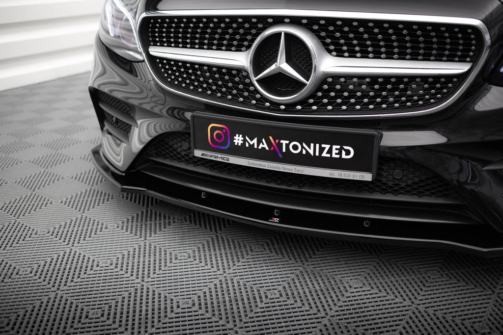 Prelungire splitter bara fata Mercedes E Class W213 Coupe Amg-Line 2017- v1 - Maxton Design