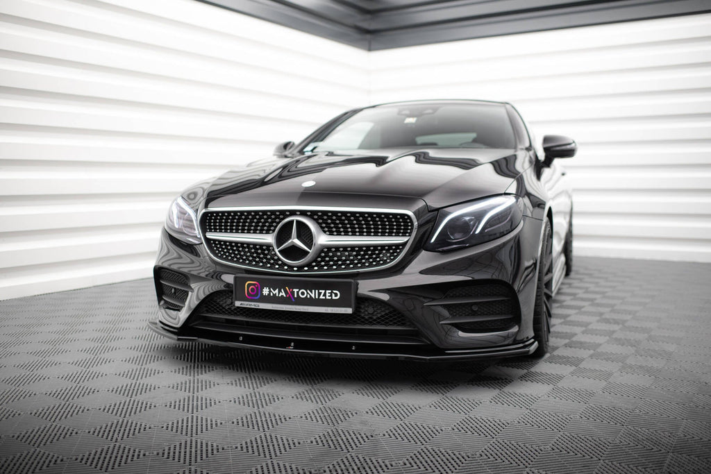 Prelungire splitter bara fata Mercedes E Class W213 Coupe Amg-Line 2017- v1 - Maxton Design