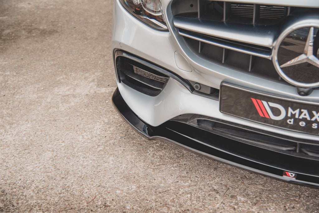 Prelungire splitter bara fata Mercedes E Class W213 S123 E63 Amg Estate Sedan 2017- v4 - Maxton Design