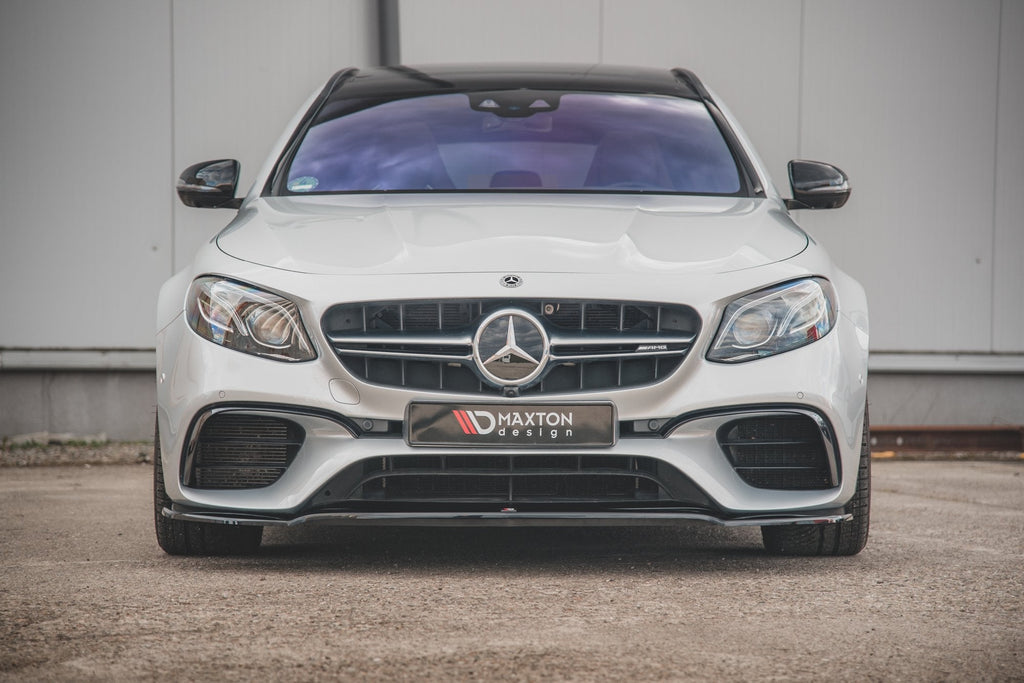 Prelungire splitter bara fata Mercedes E Class W213 S123 E63 Amg Estate Sedan 2017- v4 - Maxton Design