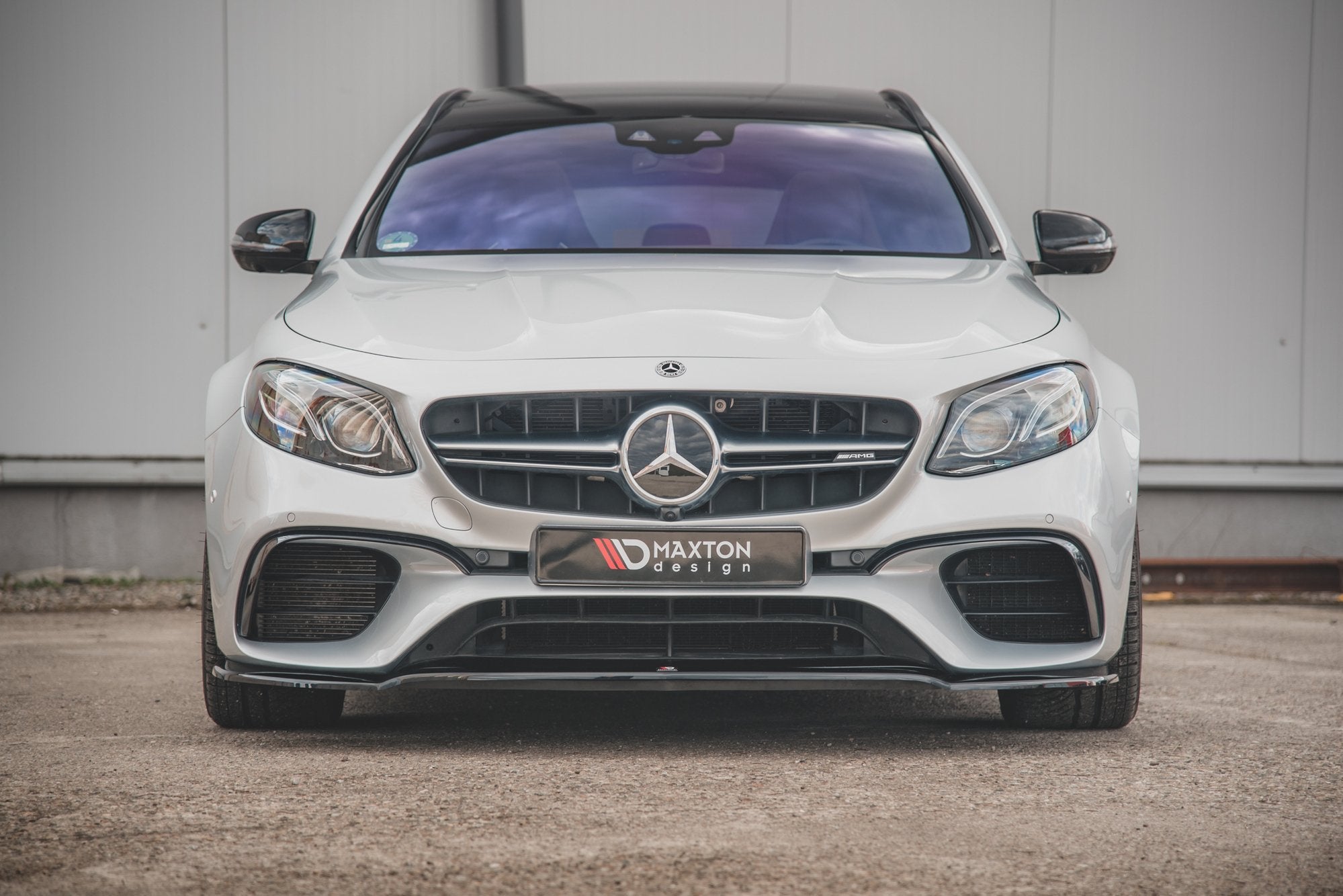 Prelungire splitter bara fata Mercedes E Class W213 S123 E63 Amg Estate Sedan 2017- v4 - Maxton Design