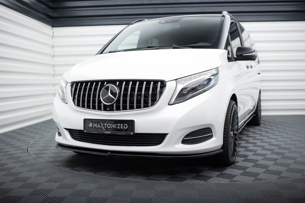 Prelungire splitter bara fata Mercedes V Class W447 2014- v1 - Maxton Design
