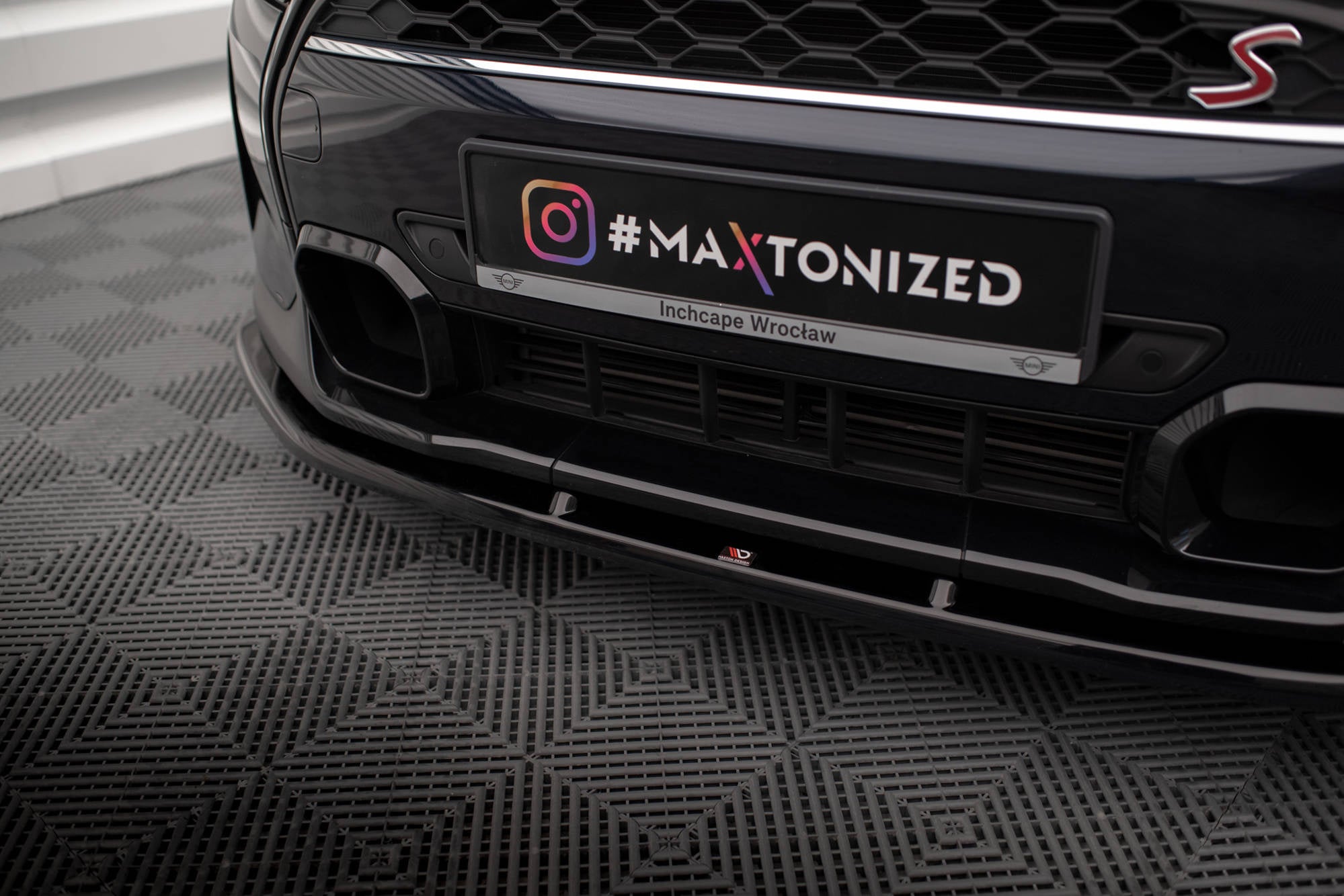 Prelungire splitter bara fata Mini Cooper S F56 Facelift 2022- v3 - Maxton Design