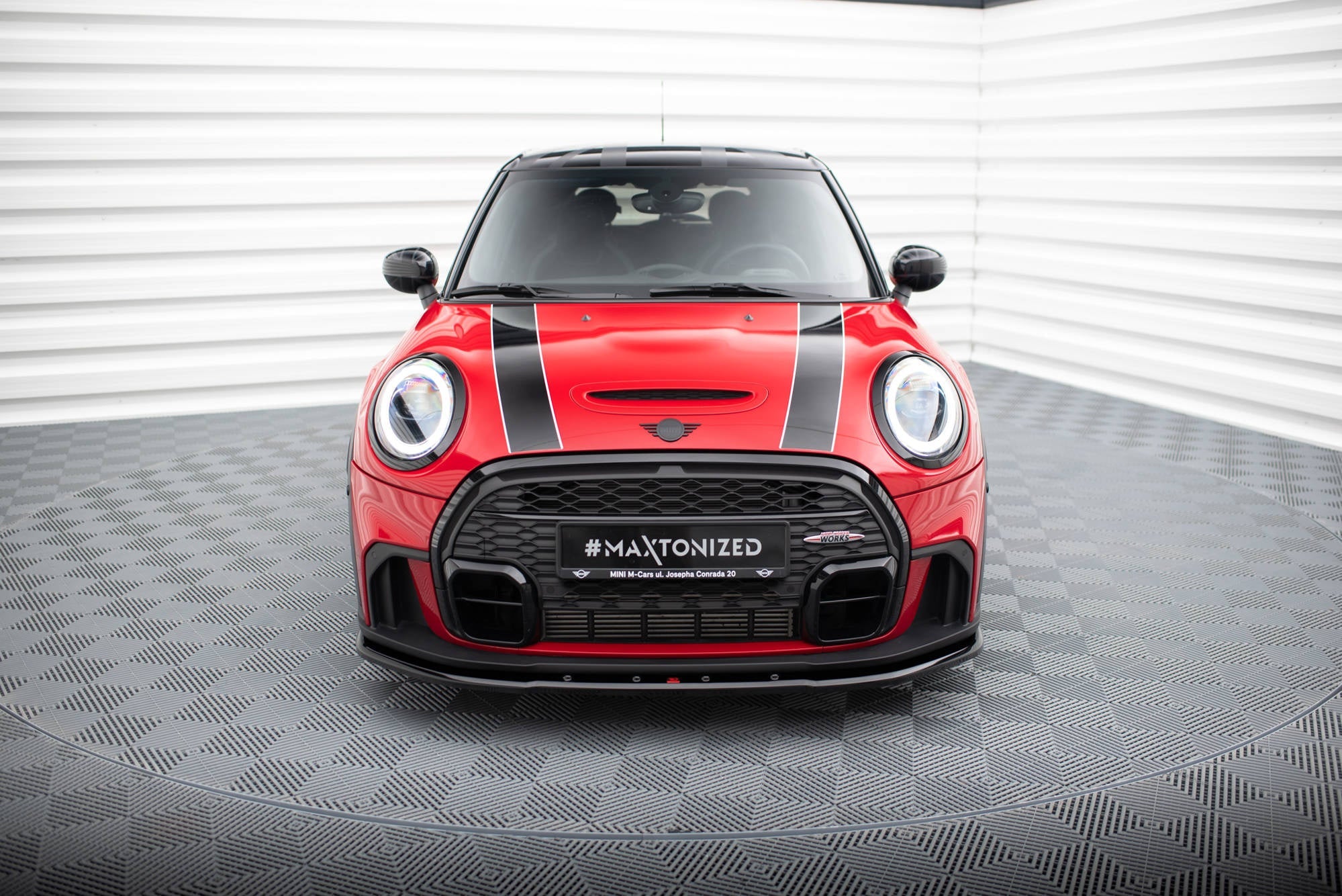 Prelungire splitter bara fata Mini Cooper S John Cooper Works F56 Facelift 2020- v1 - Maxton Design