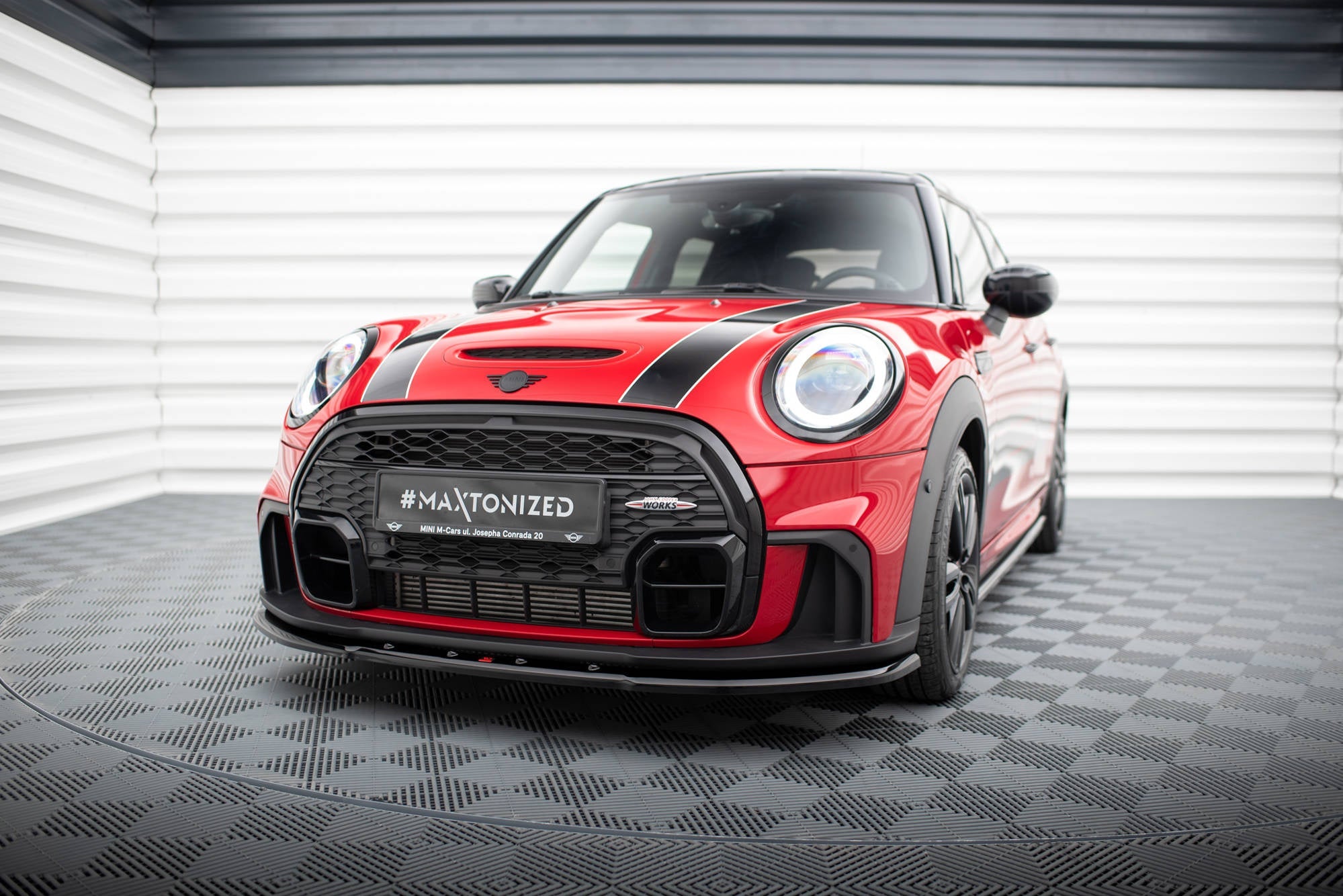 Prelungire splitter bara fata Mini Cooper S John Cooper Works F56 Facelift 2020- v1 - Maxton Design