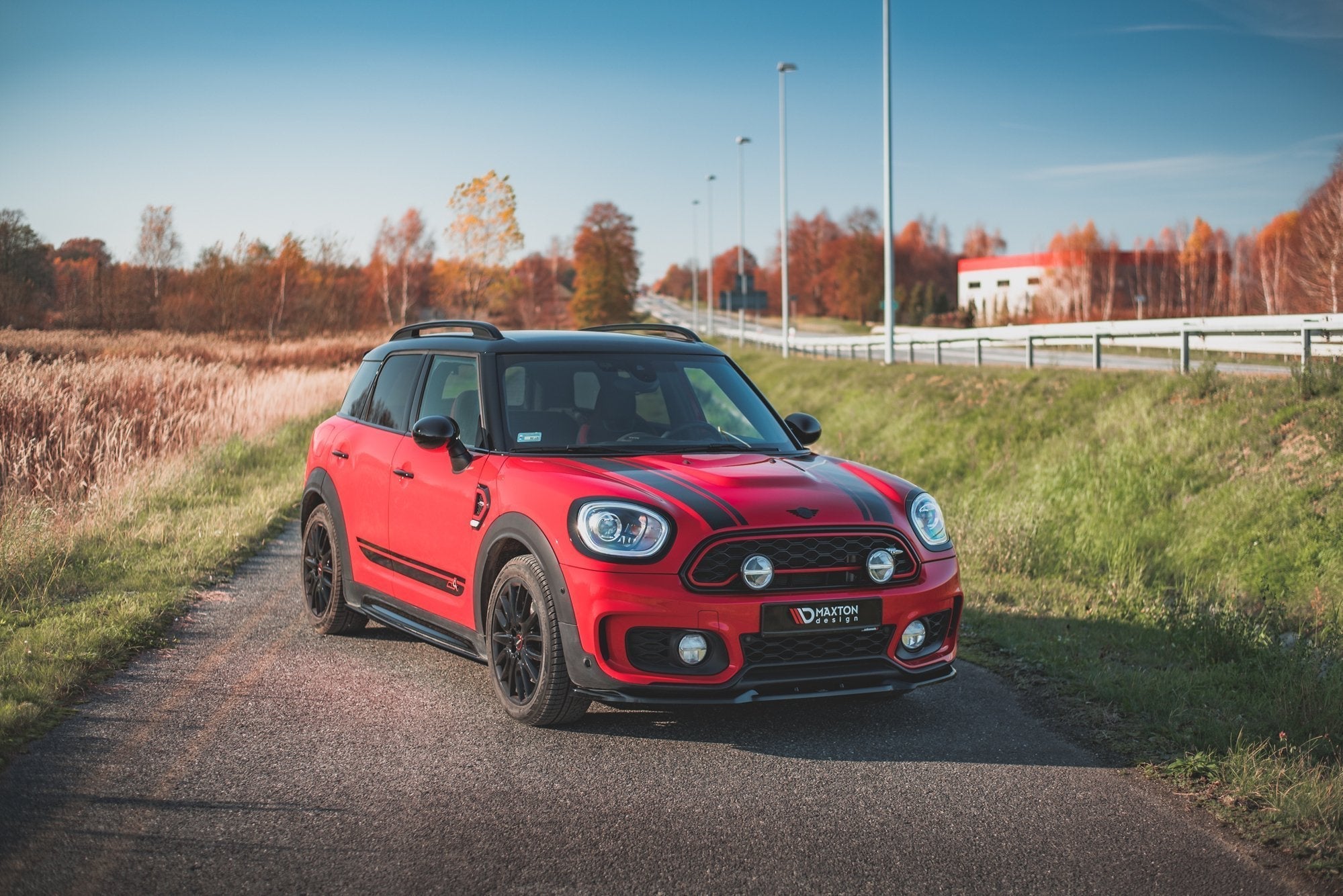 Prelungire splitter bara fata Mini Countryman Mk2 F60 JCW 2020- v1 - Maxton Design