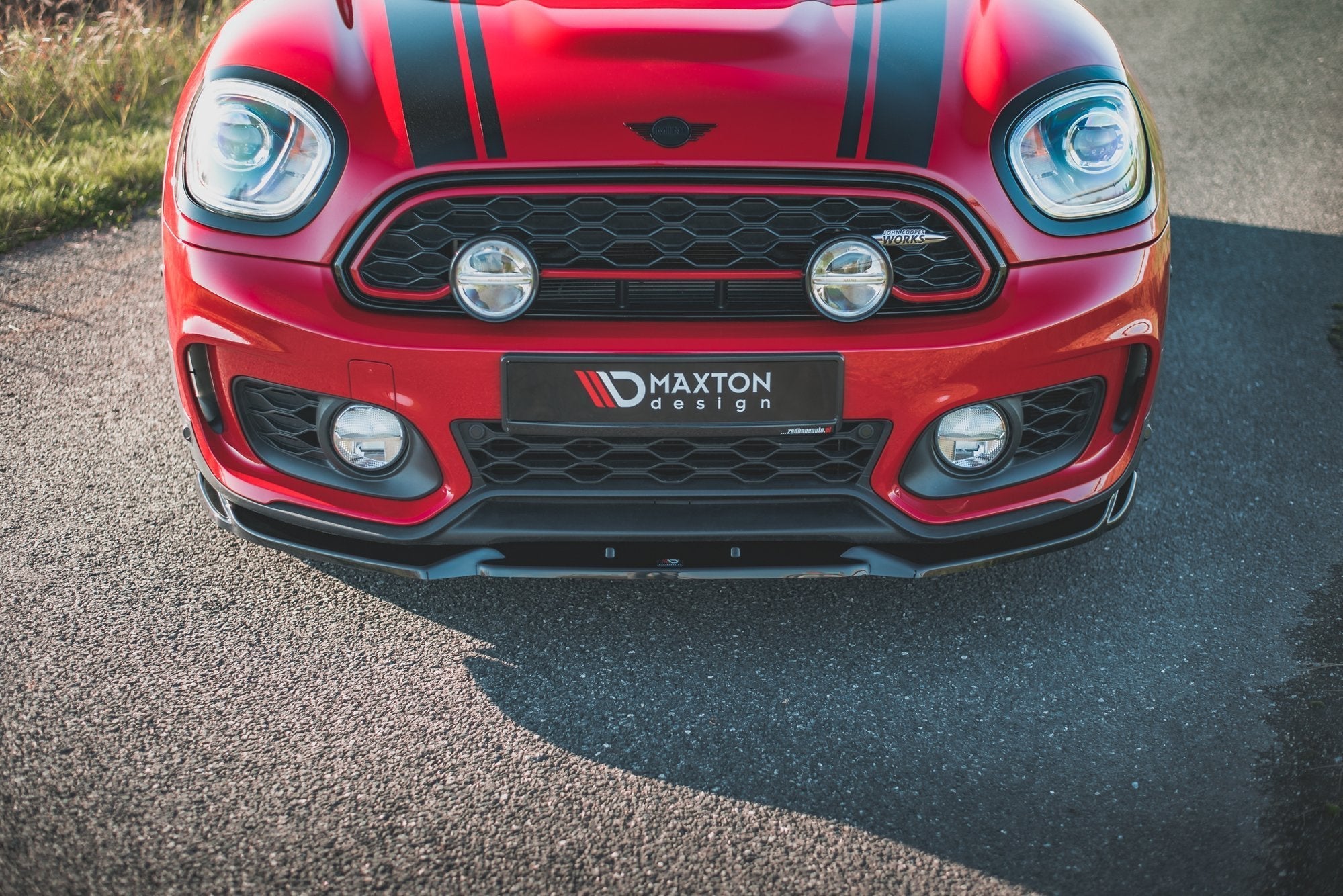 Prelungire splitter bara fata Mini Countryman Mk2 F60 JCW 2020- v1 - Maxton Design