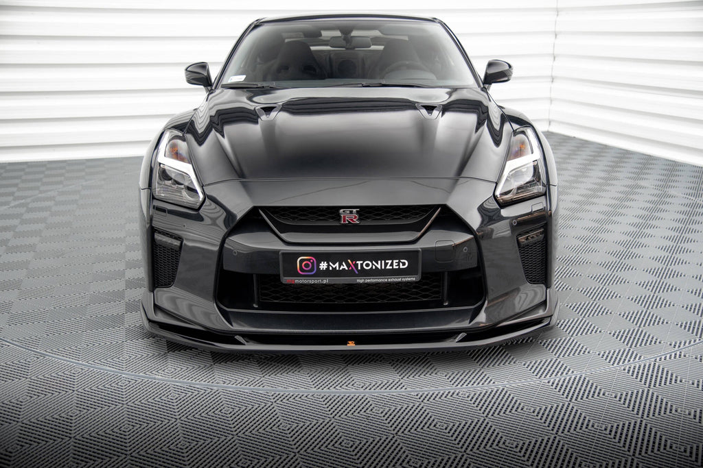 Prelungire splitter bara fata Nissan GTR R35 Facelift 2016-2022 v4 - Maxton Design