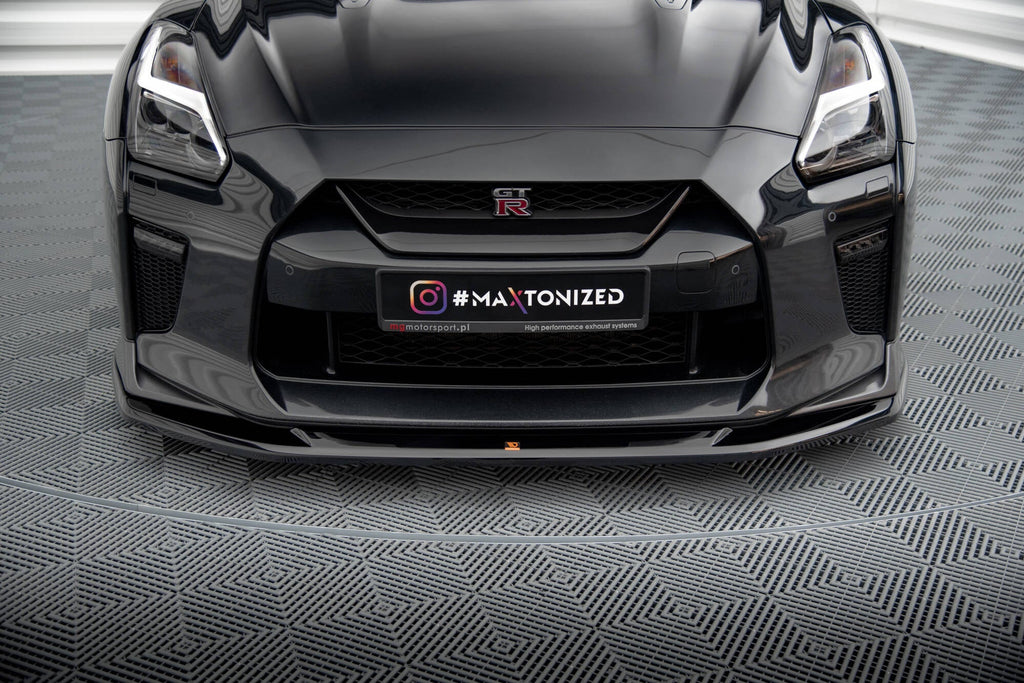 Prelungire splitter bara fata Nissan GTR R35 Facelift 2016-2022 v4 - Maxton Design