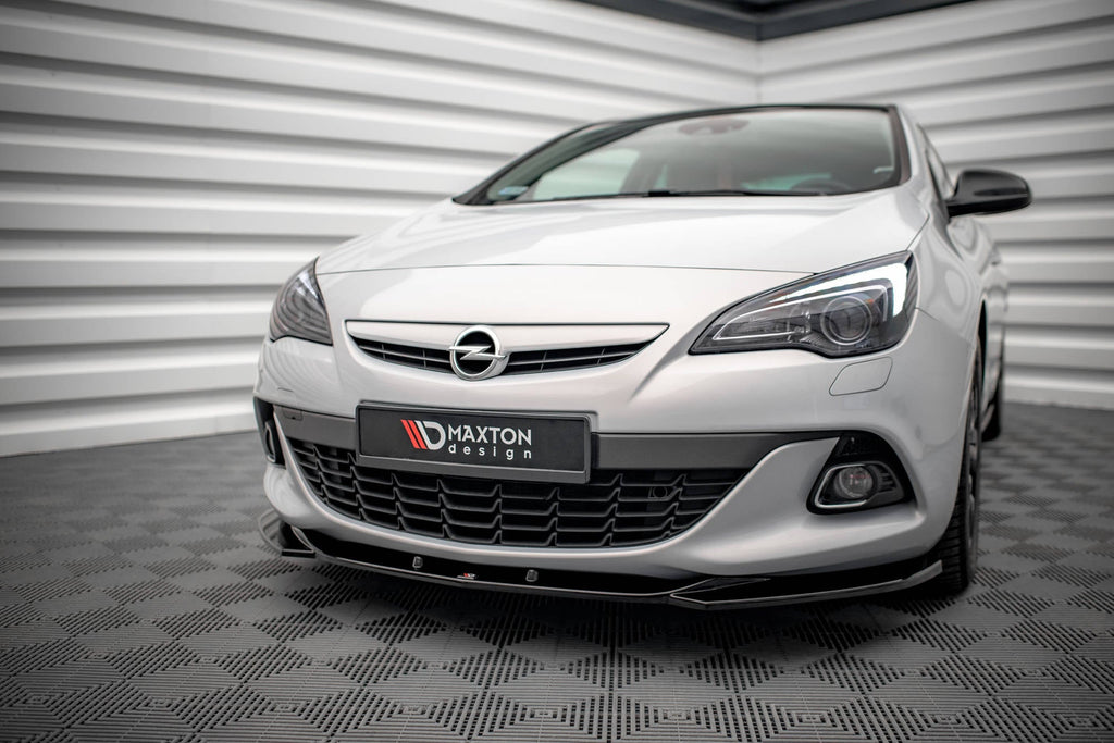 Prelungire splitter bara fata Opel Astra J GTC OPC-Line 2011-2018 v6 - Maxton Design