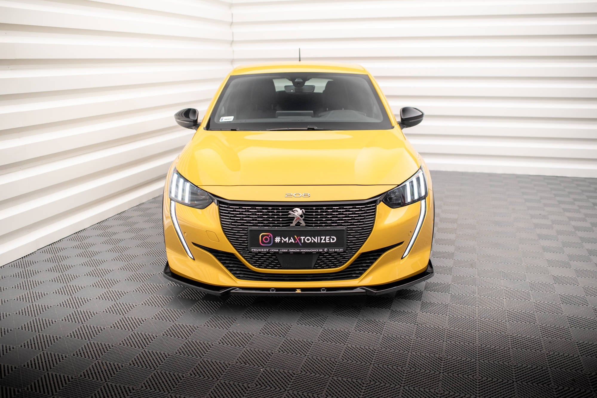 Prelungire splitter bara fata Peugeot 208 GT Mk2 2019- v6 - Maxton Design