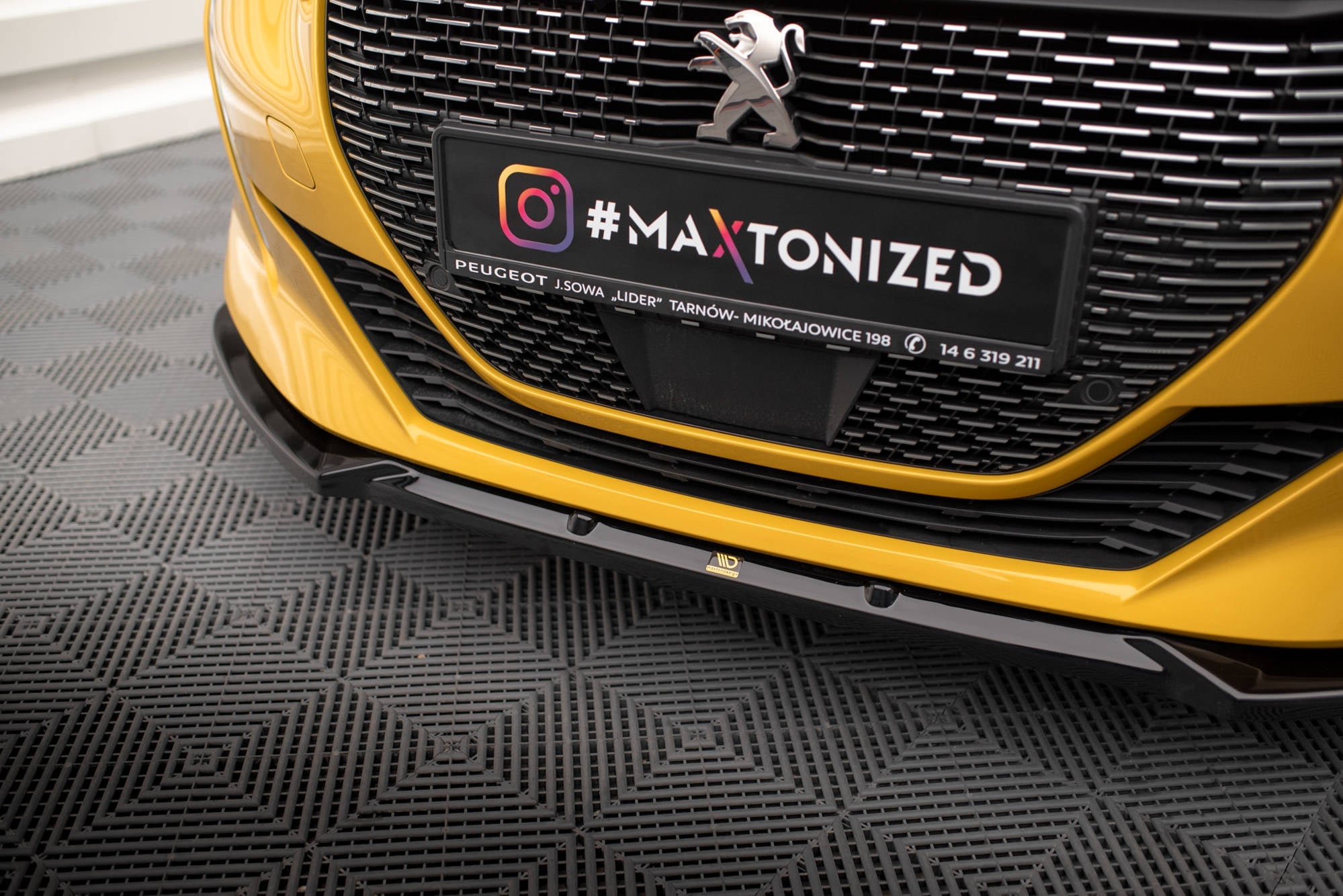 Prelungire splitter bara fata Peugeot 208 GT Mk2 2019- v6 - Maxton Design