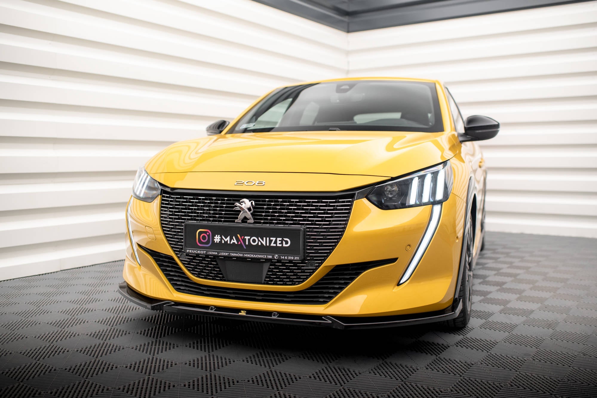 Prelungire splitter bara fata Peugeot 208 GT Mk2 2019- v6 - Maxton Design