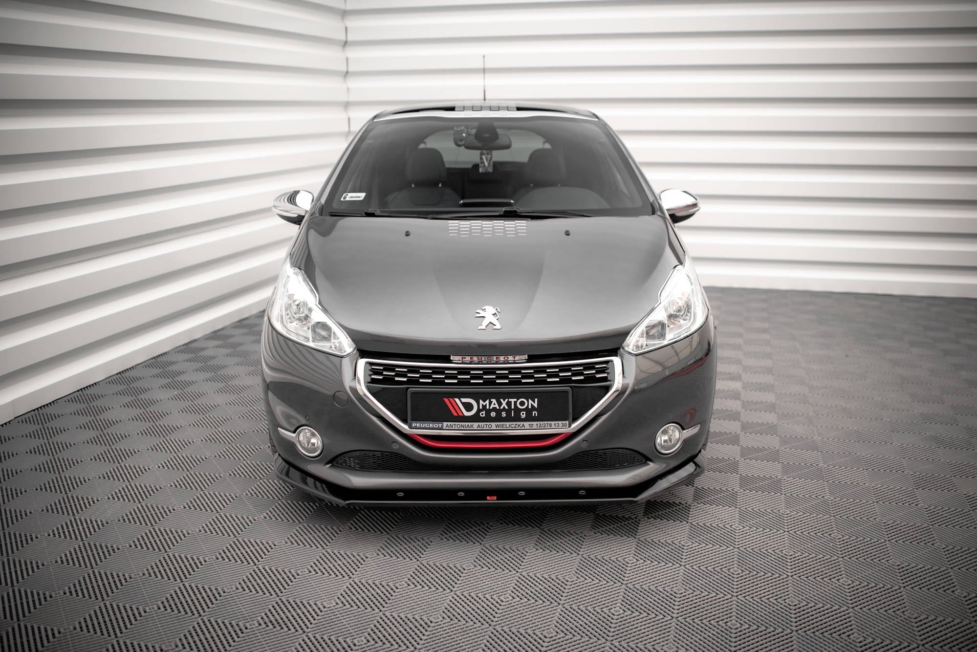 Prelungire splitter bara fata Peugeot 208 GTi Mk1 2013-2015 v4 - Maxton Design