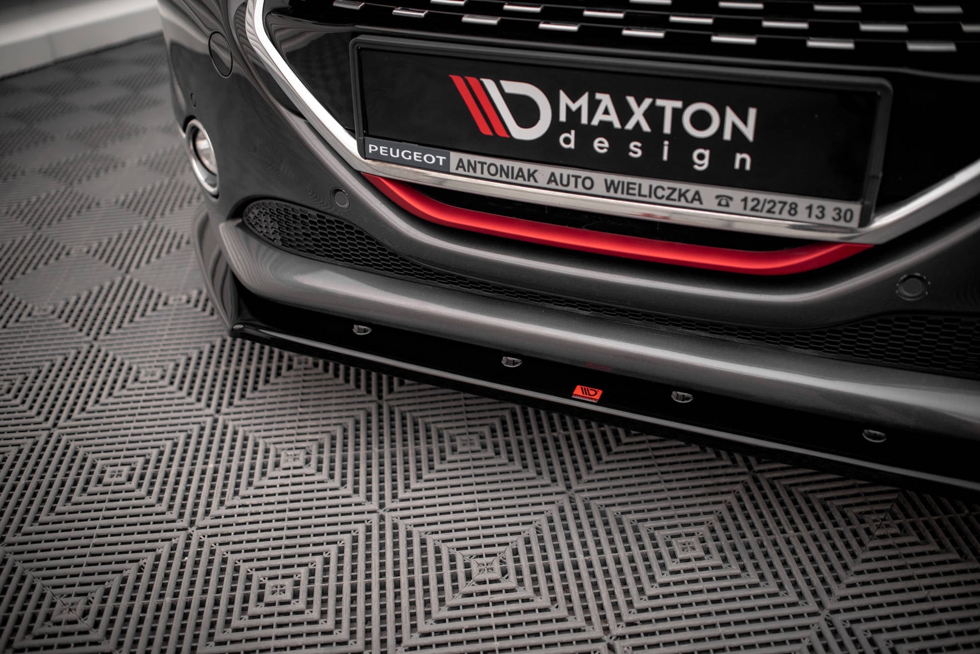 Prelungire splitter bara fata Peugeot 208 Standard GTI 2012-2015 v1 - Maxton Design