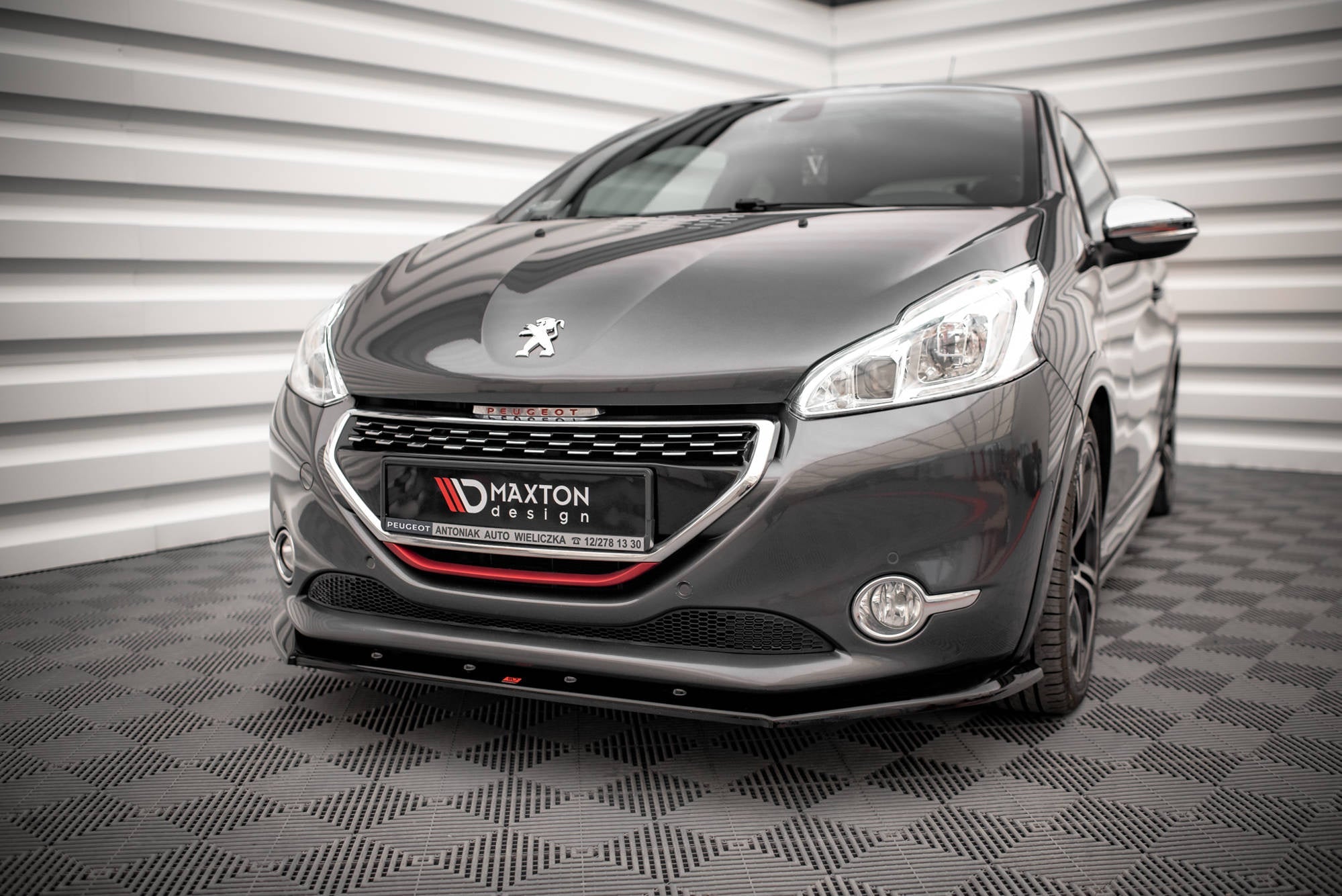 Prelungire splitter bara fata Peugeot 208 Standard GTI 2012-2015 v1 - Maxton Design