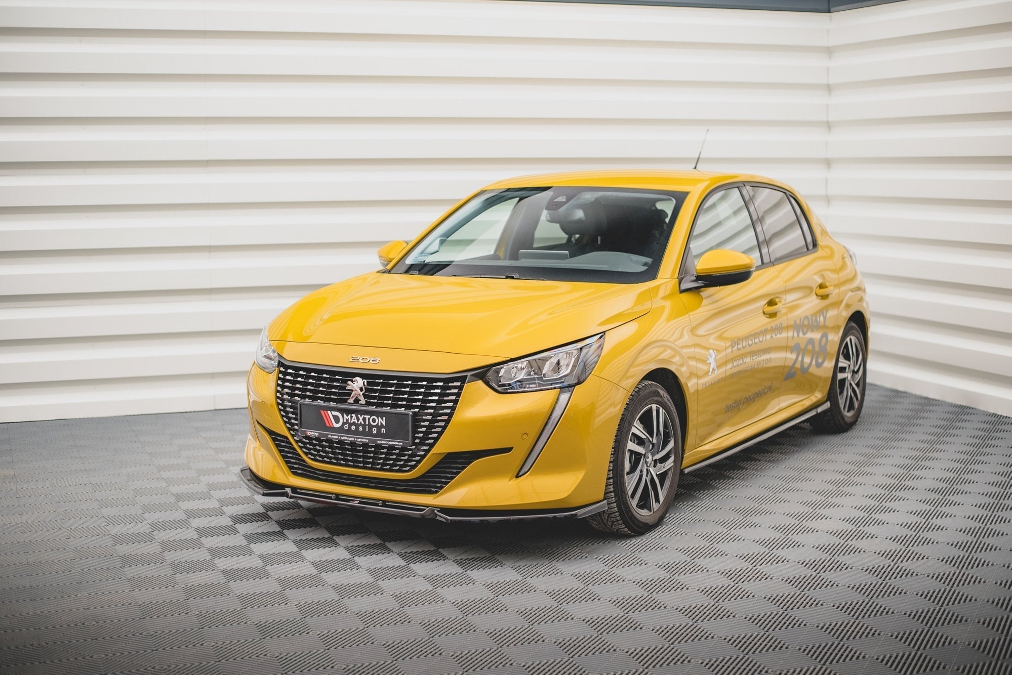 Prelungire splitter bara fata Peugeot 208 Mk2 2019- v2 - Maxton Design