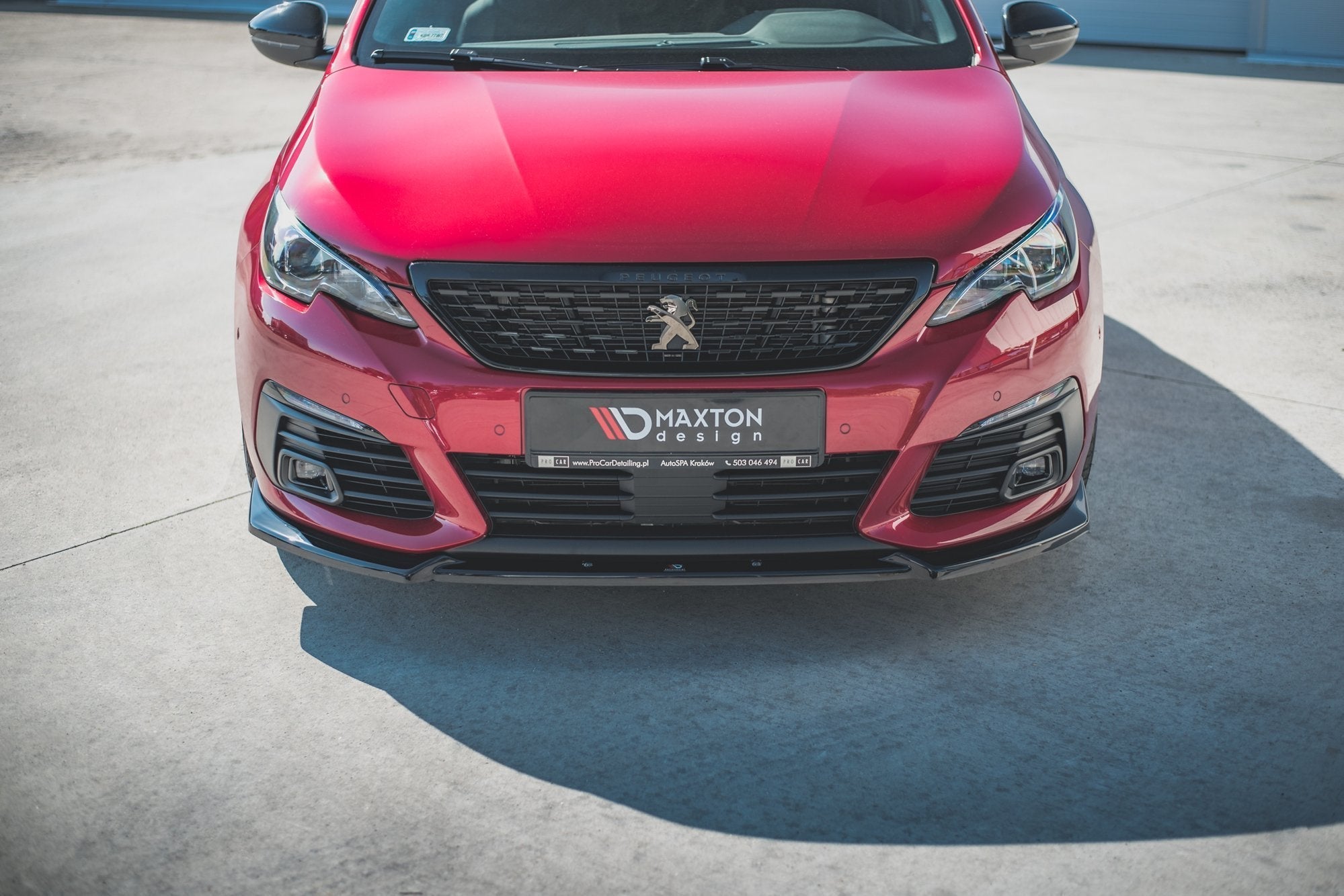 Prelungire splitter bara fata Peugeot 308 GT Mk2 Facelift 2017- v6 - Maxton Design