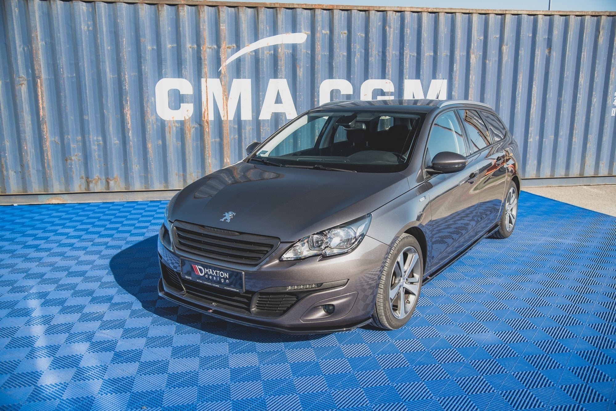Prelungire splitter bara fata Peugeot 308 Mk2 Facelift 2017-2021 v4 - Maxton Design