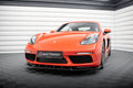 Prelungire splitter bara fata Porsche 718 Cayman 982c 2016- v1 - Maxton Design
