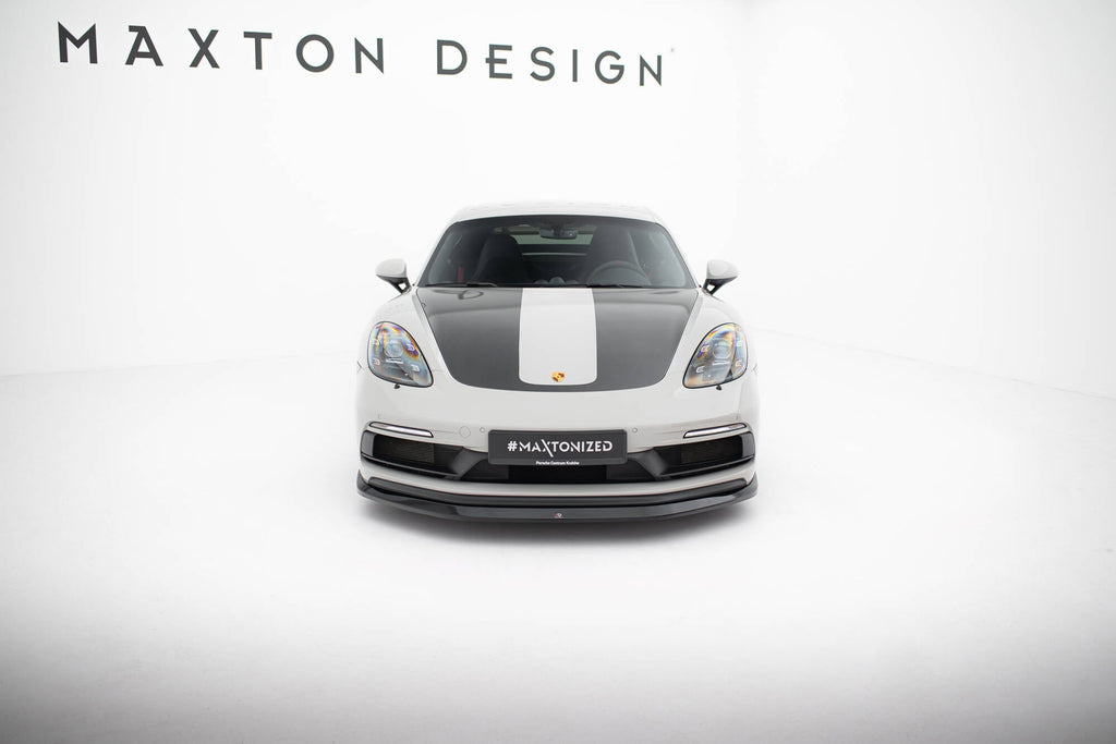 Prelungire splitter bara fata Porsche 718 Cayman GTS 982c 2016- v4 - Maxton Design