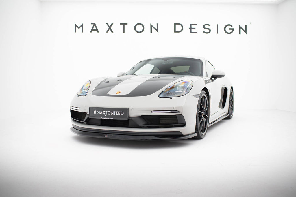 Prelungire splitter bara fata Porsche 718 Cayman GTS 982c 2016- v4 - Maxton Design