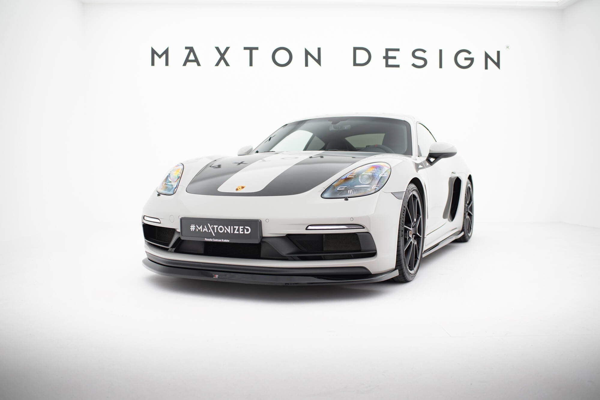 Prelungire splitter bara fata Porsche 718 Cayman GTS 982c 2016- v4 - Maxton Design
